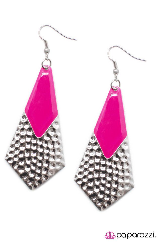 Paparazzi ♥ Mermaid Melody - Pink ♥ Earrings