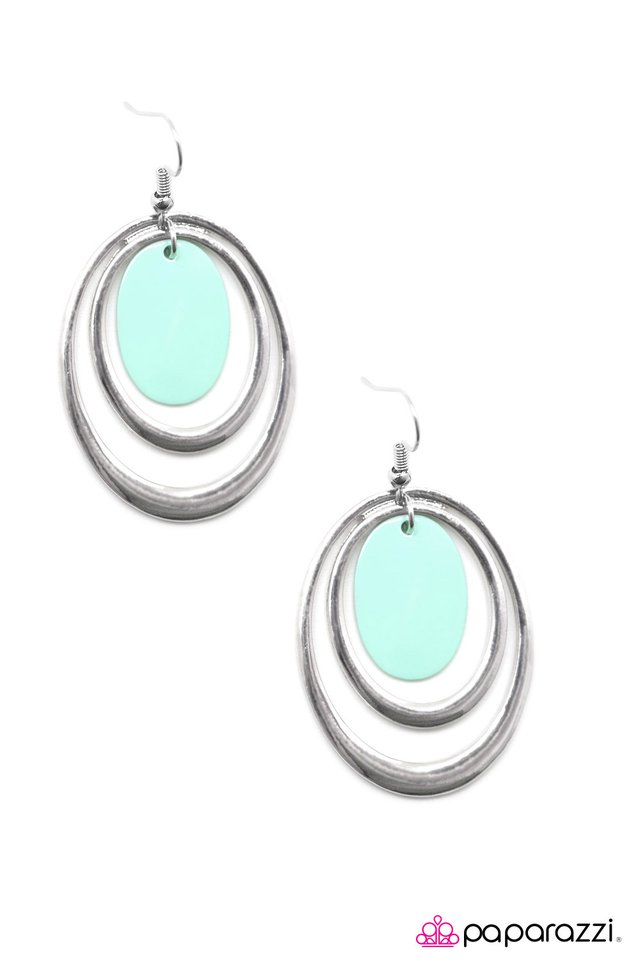 Paparazzi ♥ Poolside - Blue ♥ Earrings