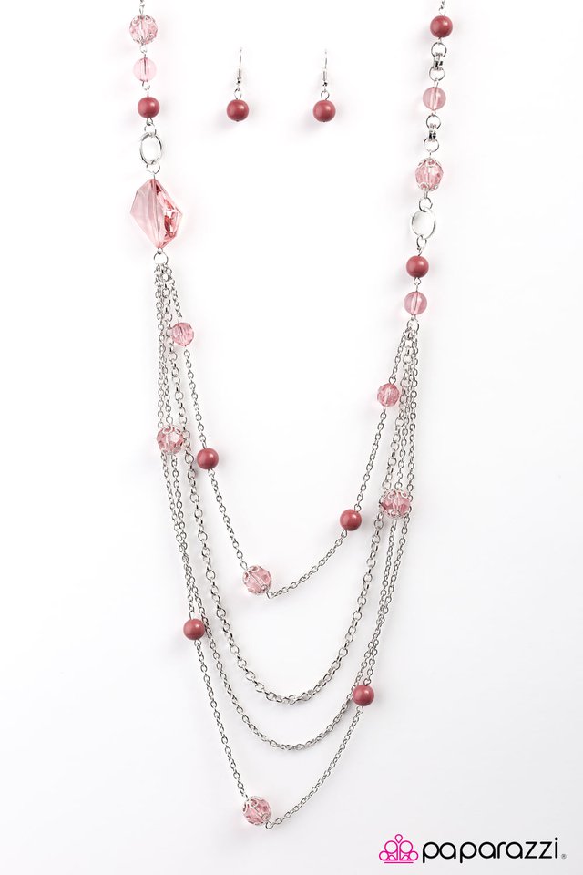 Paparazzi ♥ Fool For Jewels - Pink ♥ Necklace