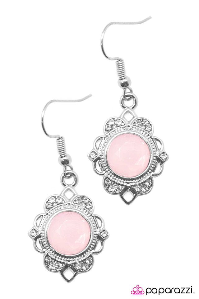 Paparazzi ♥ To BEAM Or Not To BEAM - Pink ♥ Earrings