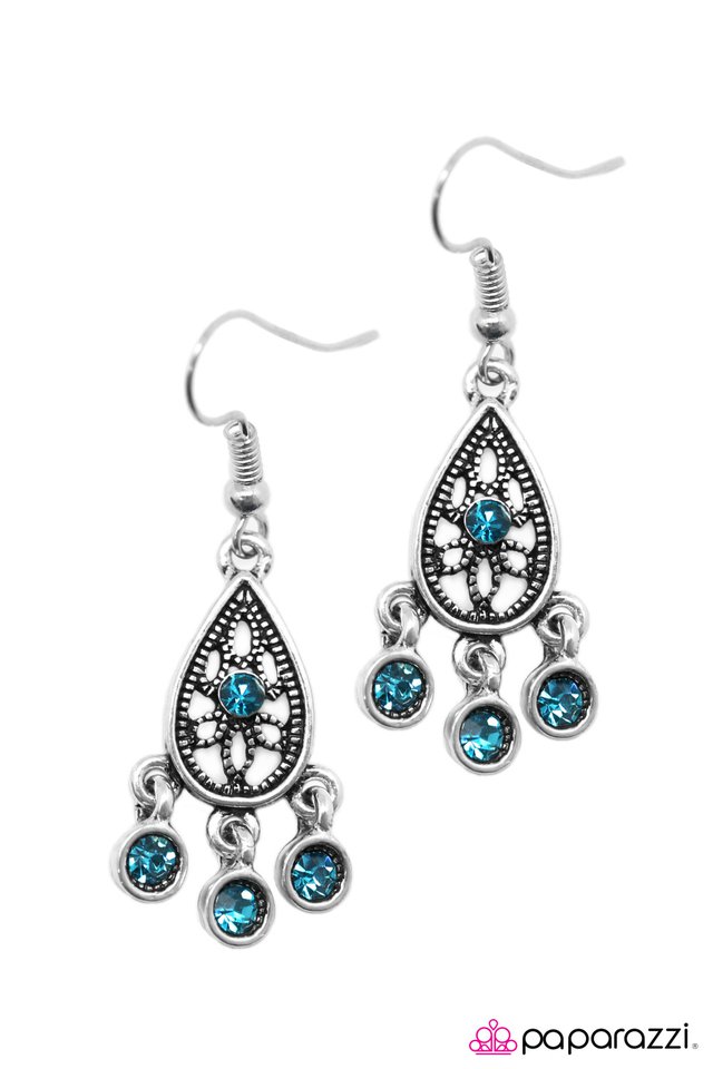 Paparazzi ♥ BEAM All You Can BEAM - Blue ♥ Earrings