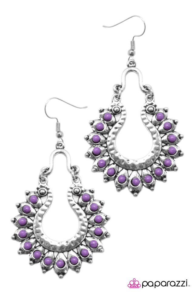 Paparazzi ♥ The Old West - Purple ♥ Earrings