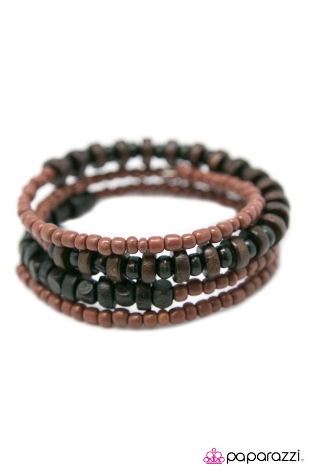 Paparazzi ♥ Taking the Wrap - Brown ♥ Bracelet