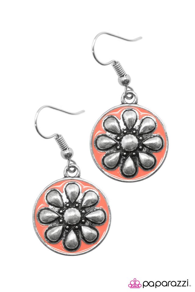 Paparazzi ♥ The Pep Squad - Orange ♥ Earrings