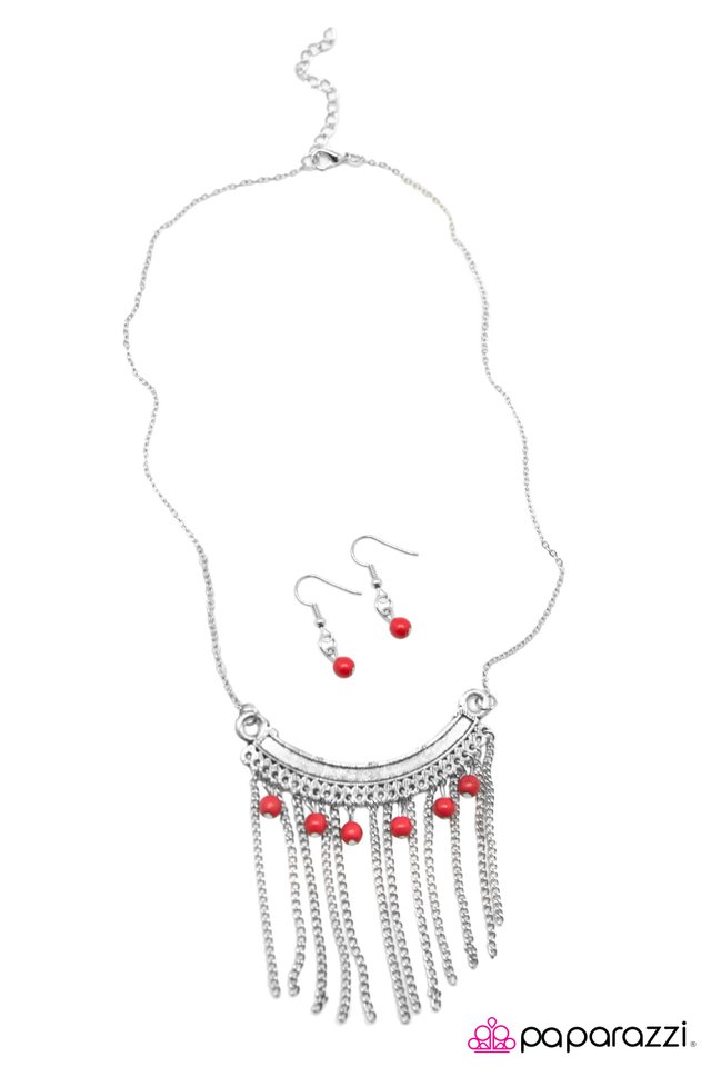 Paparazzi ♥ Salsa Dancer - Red ♥ Necklace