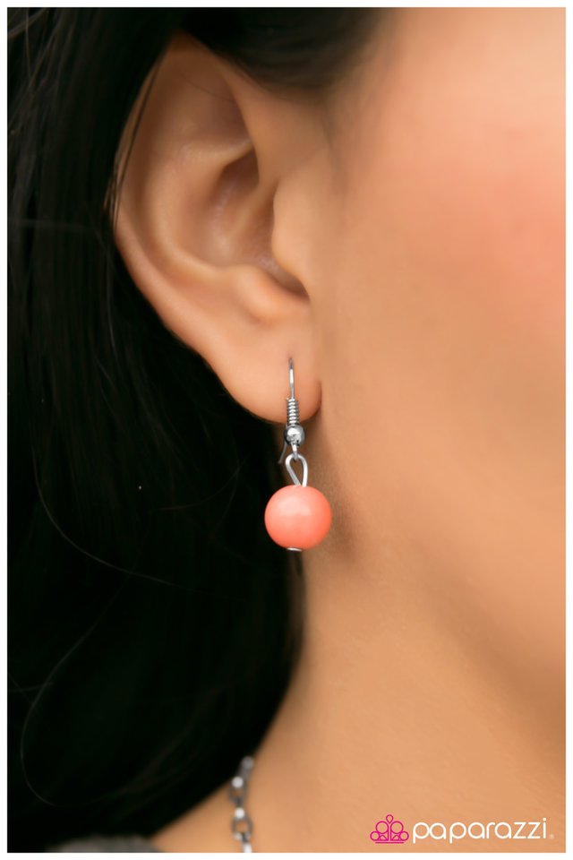 Paparazzi ♥ The Great Expedition - Orange ♥ Necklace