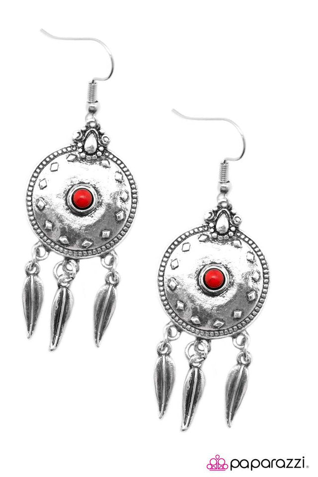 Paparazzi ♥ It Was All A Dream - Red ♥ Earrings