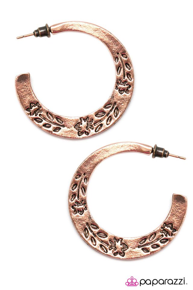 Paparazzi ♥ SPRING It On - Copper ♥ Earrings