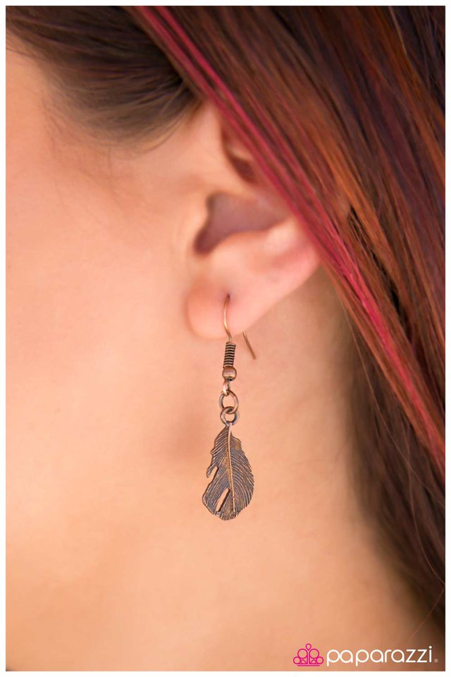 Paparazzi ♥ If I Had Wings - Copper ♥ Necklace