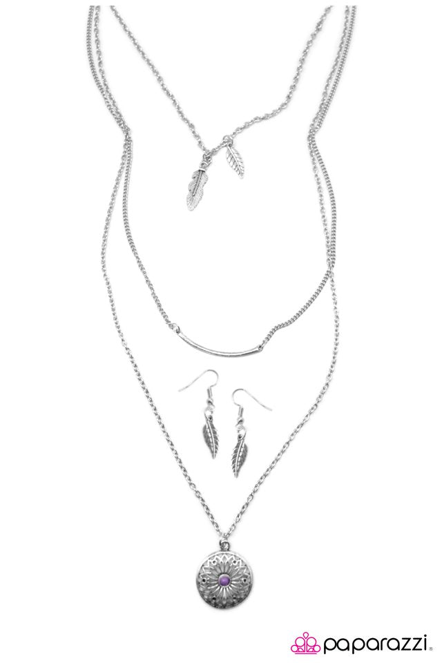 Paparazzi ♥ She Can Fly! - Purple ♥ Necklace