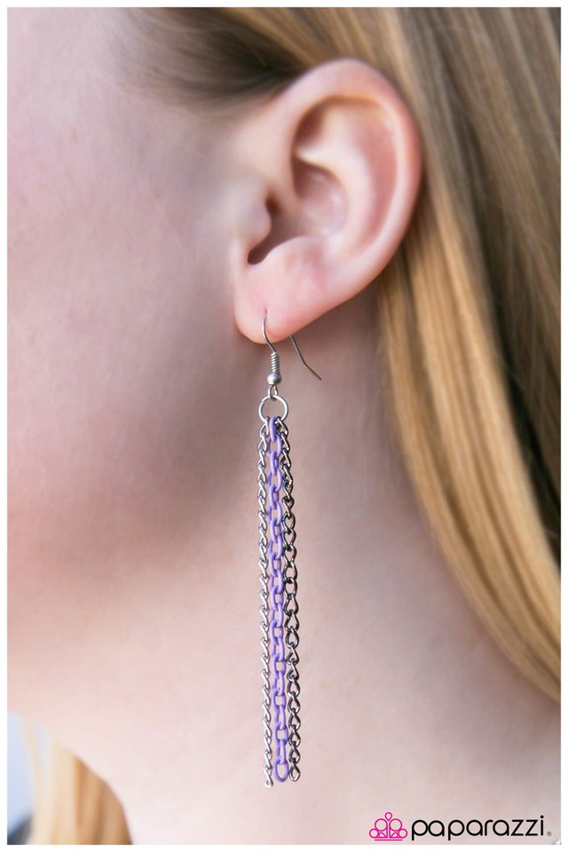 Paparazzi ♥ Bar None - Purple ♥ Necklace