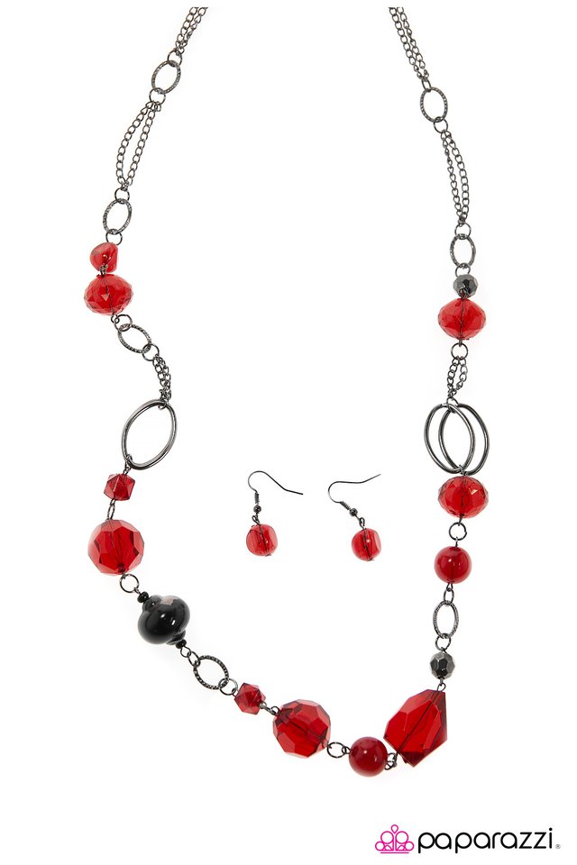 Paparazzi ♥ Home for the Holidays - Red ♥ Necklace