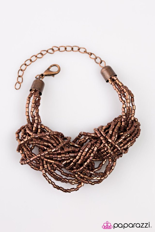 Paparazzi ♥ Prepare For The WRAP-ture - Copper ♥ Bracelet