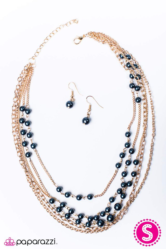 Paparazzi ♥ Pearls Are Always Appropriate - Blue ♥ Necklace