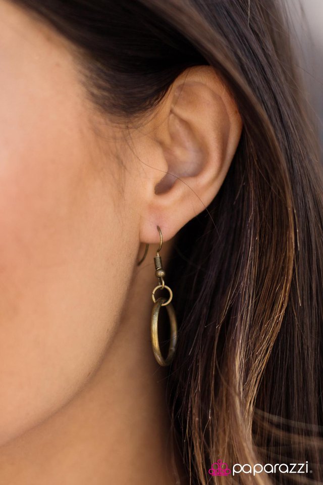 Paparazzi ♥ LOCKET and Loaded - Brass ♥ Necklace