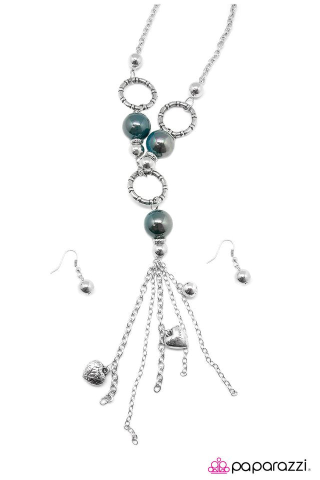 Paparazzi ♥ Swing From The Chandelier - Blue ♥ Necklace
