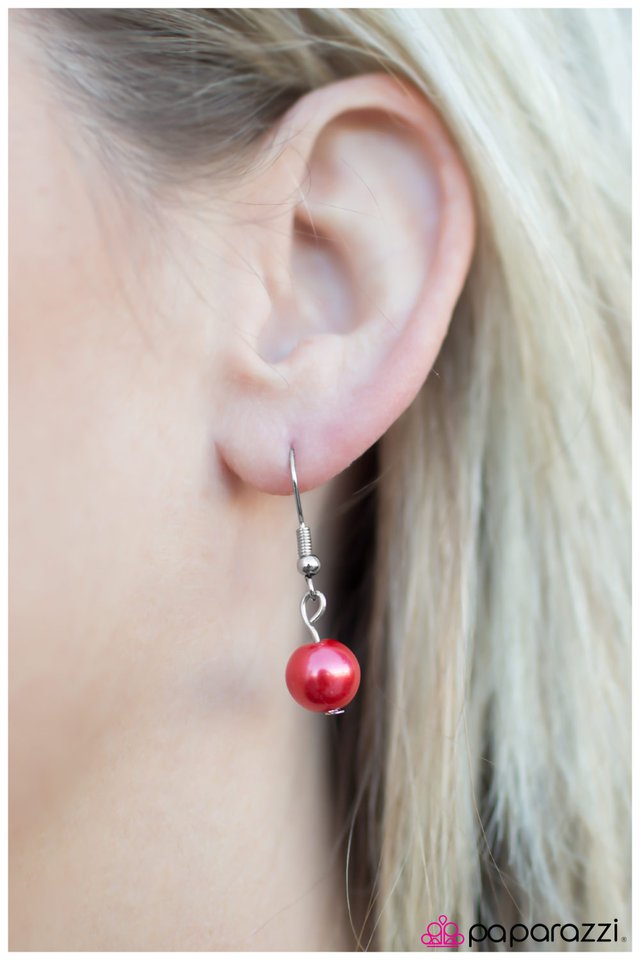 Paparazzi ♥ Ripple Of Excitement - Red ♥ Necklace