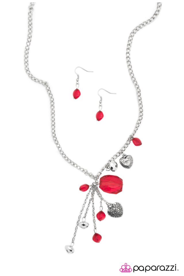 Paparazzi ♥ Eat Your Heart Out - Red ♥ Necklace
