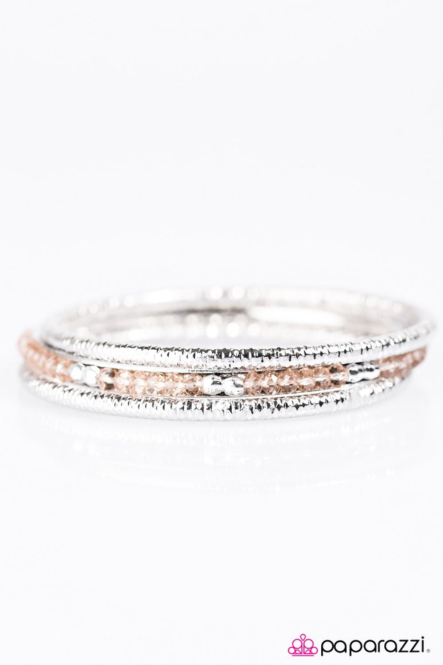 Paparazzi ♥ GLAM On! - Brown ♥ Bracelet