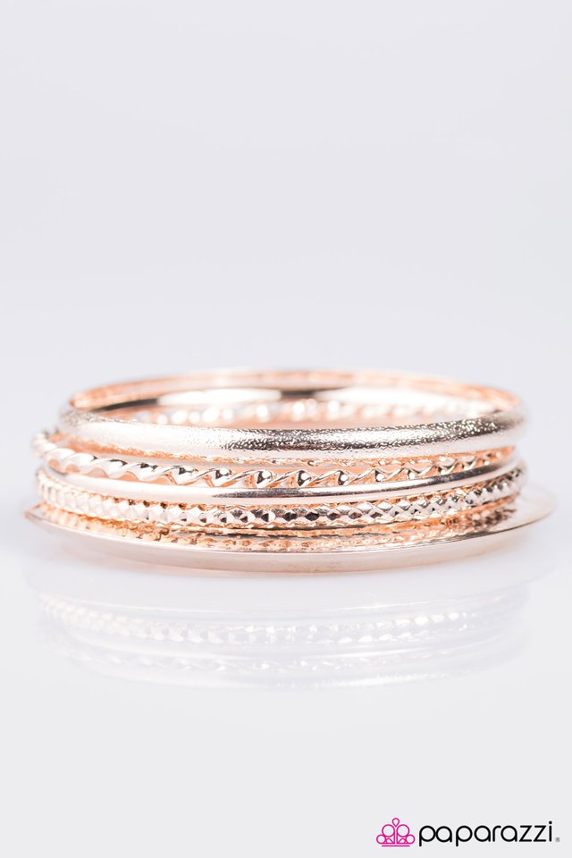 Paparazzi ♥ Bang Bang! - Rose Gold ♥ Bracelet