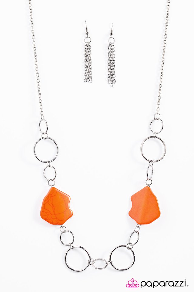 Paparazzi ♥ Aint No Mountain High Enough - Orange ♥ Necklace