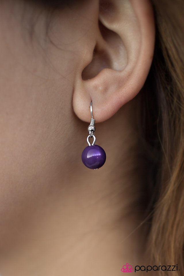 Paparazzi ♥ Somewhere Along The Line - Purple ♥ Necklace