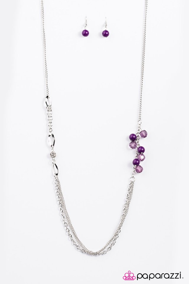 Paparazzi ♥ Dont Waste Your Time - Purple ♥ Necklace