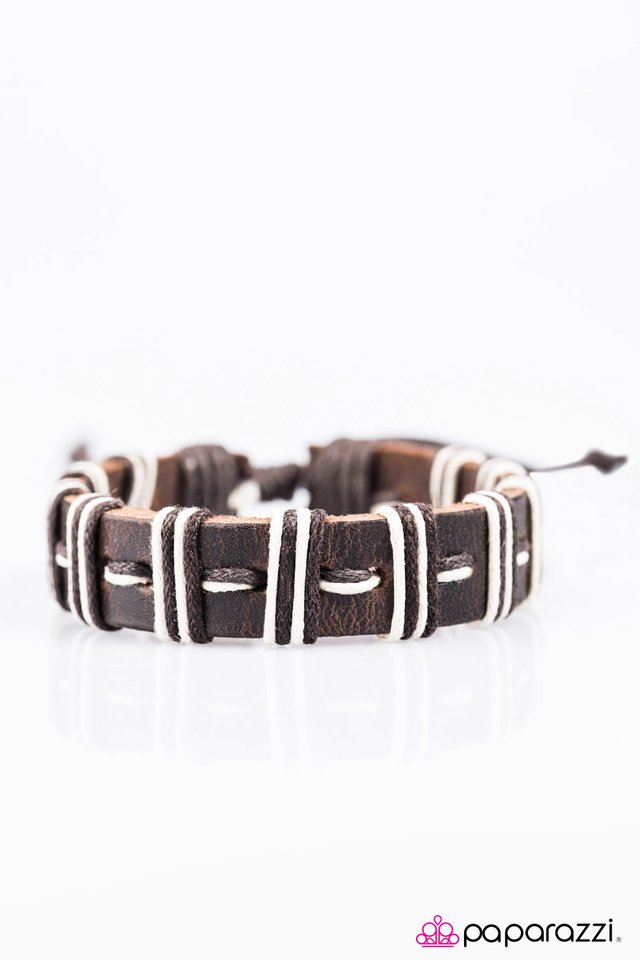 Paparazzi ♥ Out In Left Field - Brown ♥ Bracelet