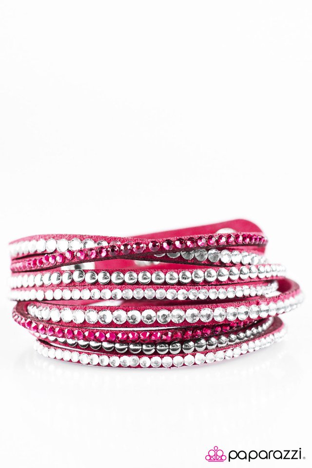 Paparazzi ♥ Strong Is The New Beautiful - Pink ♥ Bracelet