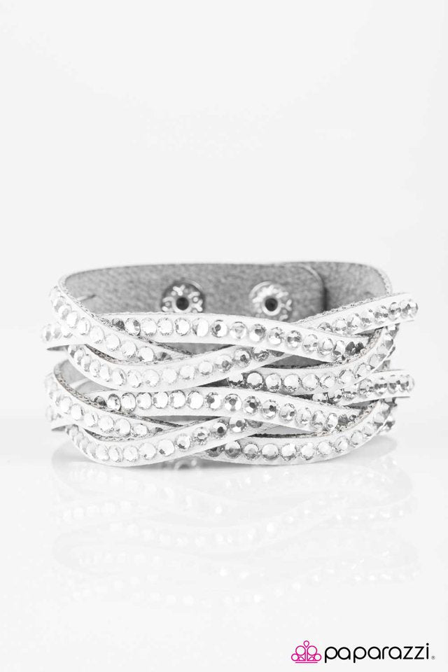 Paparazzi ♥ Rocket Power - White ♥ Bracelet