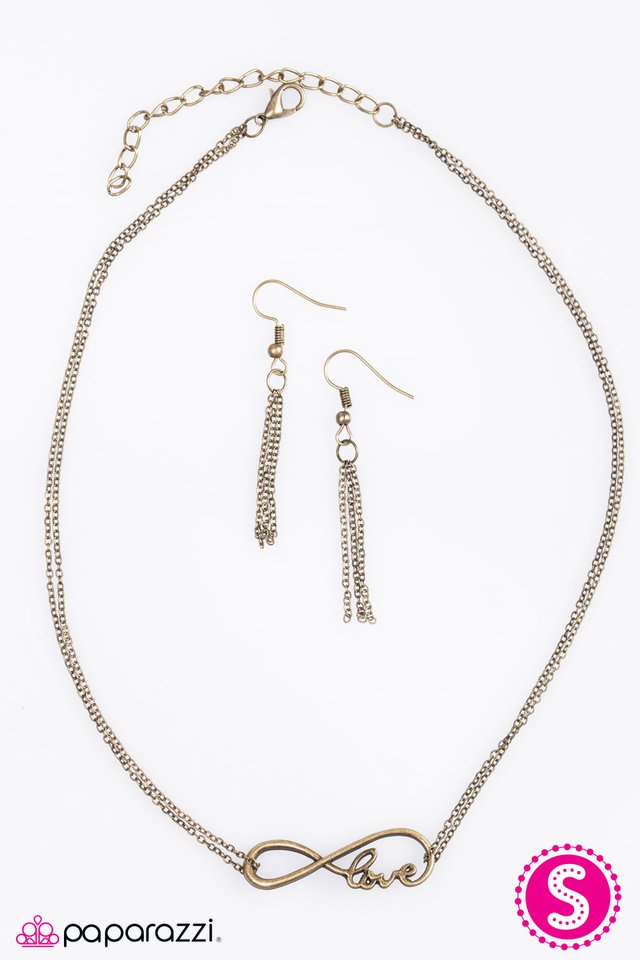 Paparazzi ♥ We Found Love - Brass ♥ Necklace