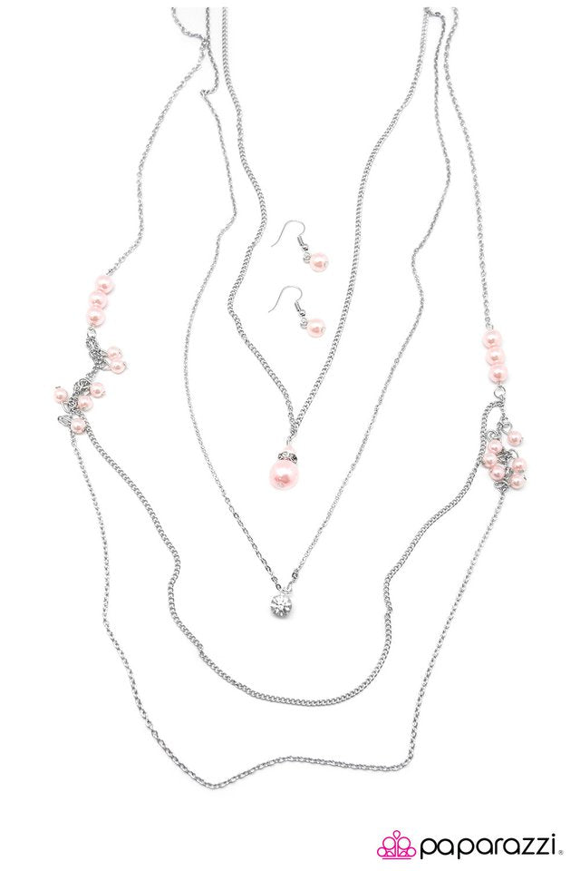 Paparazzi ♥ Imperfect Cadence - Pink ♥ Necklace