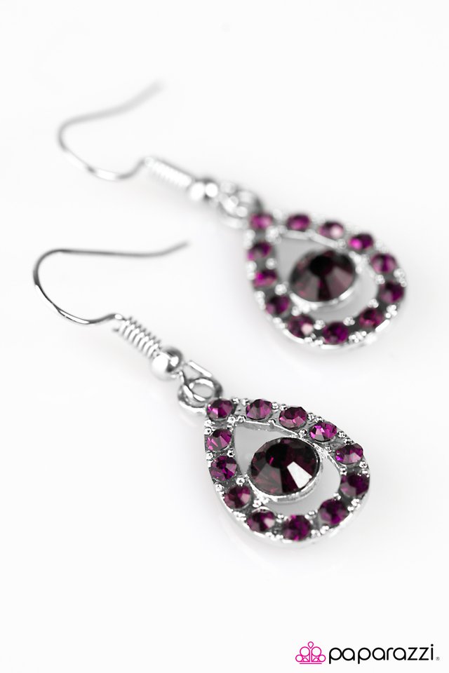 Paparazzi ♥ Beauty and Grace - Purple ♥ Earrings