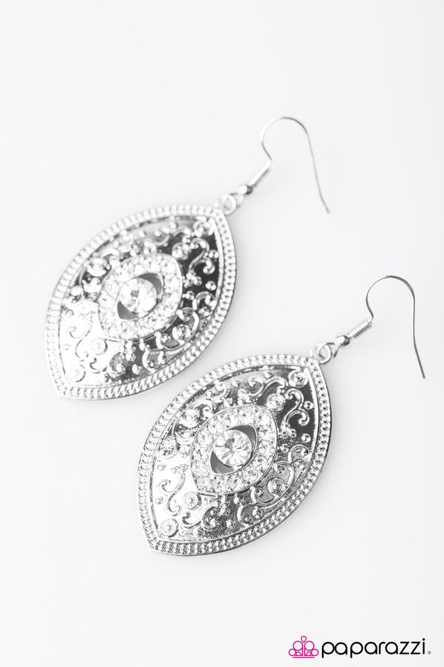 Paparazzi ♥ Once Upon a Princess - White ♥ Earrings