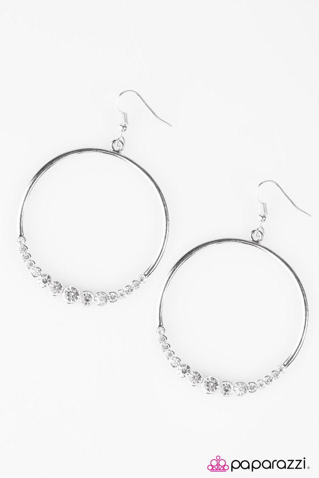 Paparazzi ♥ Cheers To You - White ♥ Earrings