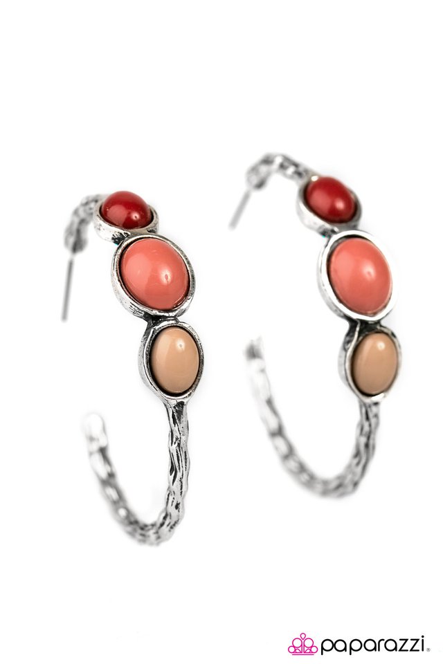 Paparazzi ♥ Round Trip - Multi ♥ Earrings