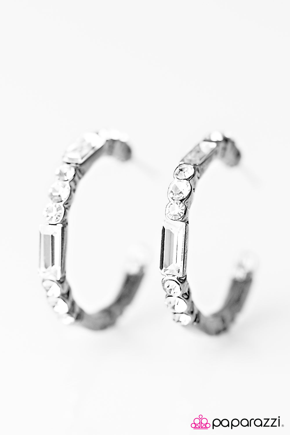 Paparazzi ♥ BLING On The Night - White ♥  Earrings