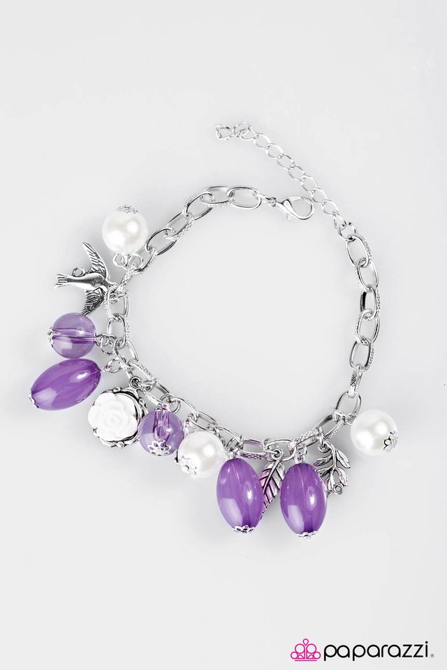 Paparazzi ♥ Love Doves - Purple ♥ Bracelet