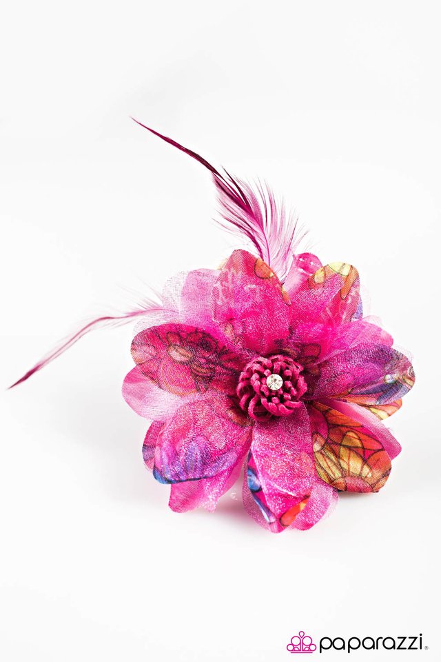 Paparazzi ♥ Flair for the Dramatic - Pink ♥ Hair Clip