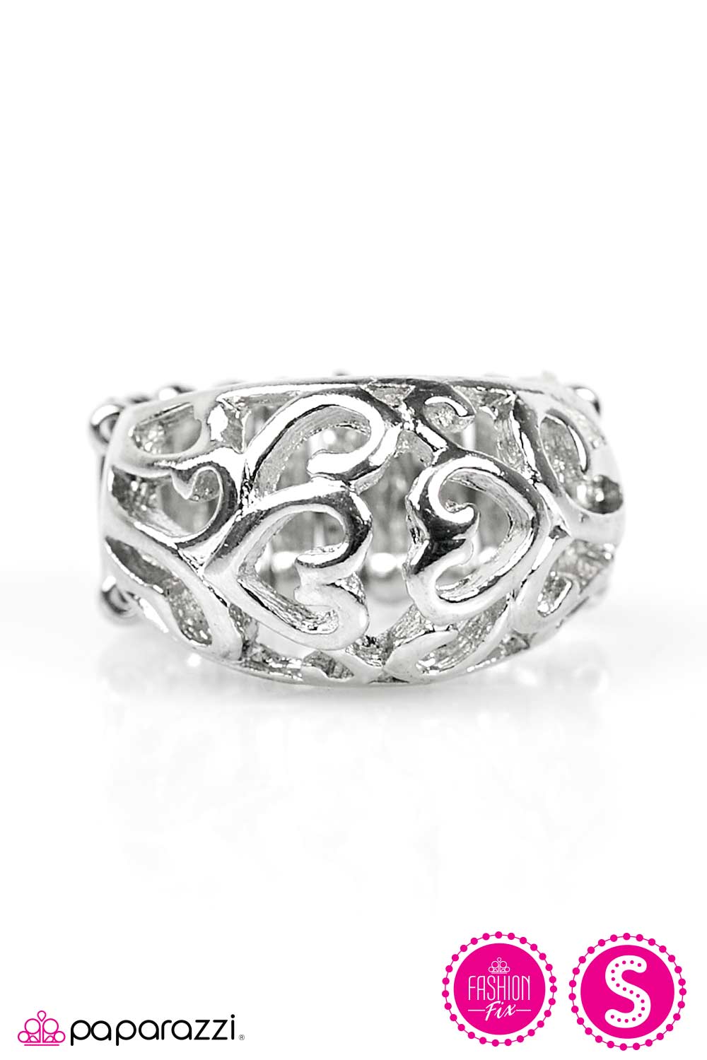 Paparazzi ♥ Open Hearts - Silver ♥  Ring