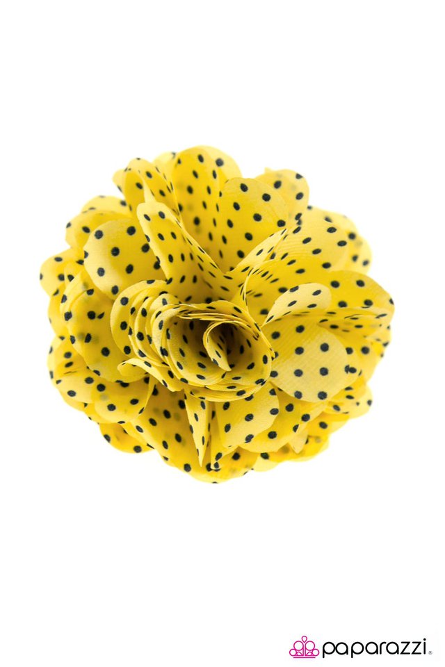 Paparazzi ♥ Forget Me DOT - Yellow ♥ Hair Clip