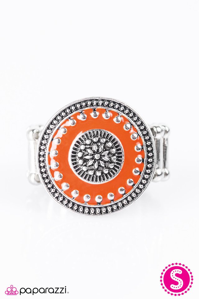 Paparazzi ♥ In A Field of Roses, Be A Wildflower - Orange ♥ Ring