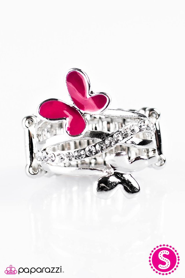 Paparazzi ♥ Butterfly Ballet - Pink ♥ Ring