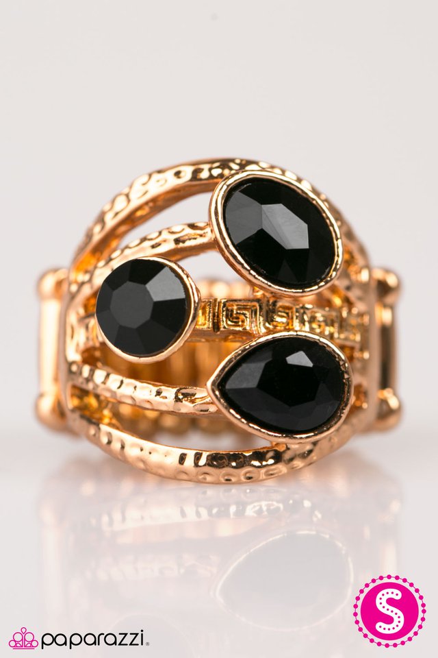 Paparazzi ♥ Jazz Trio - Gold ♥ Ring