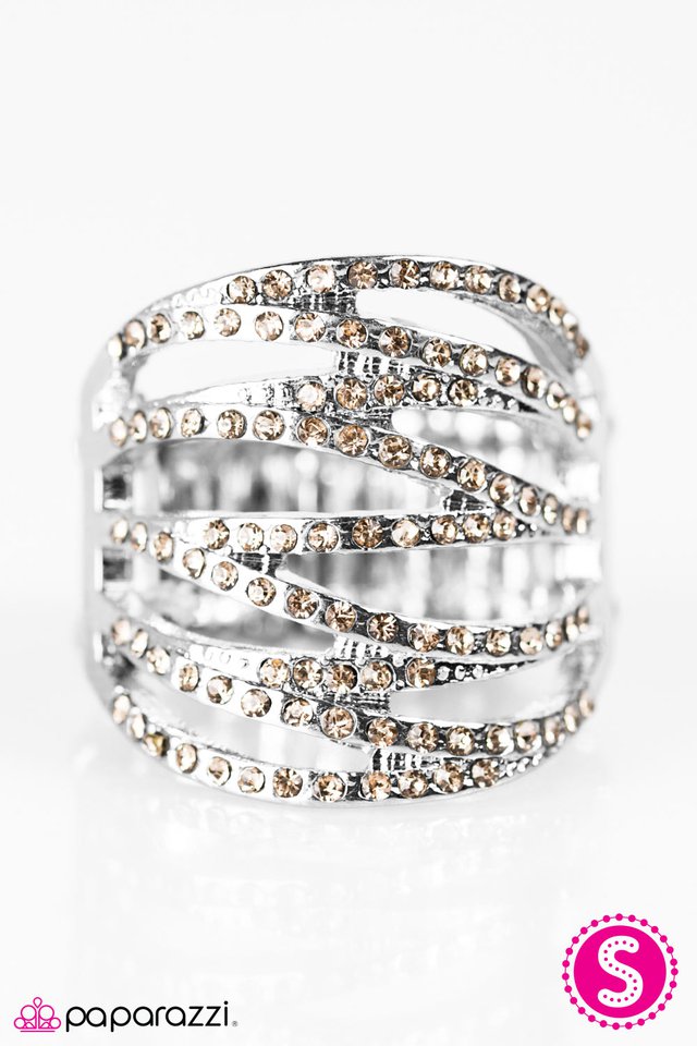 Paparazzi ♥ GLITZ and Glory - Brown ♥ Ring