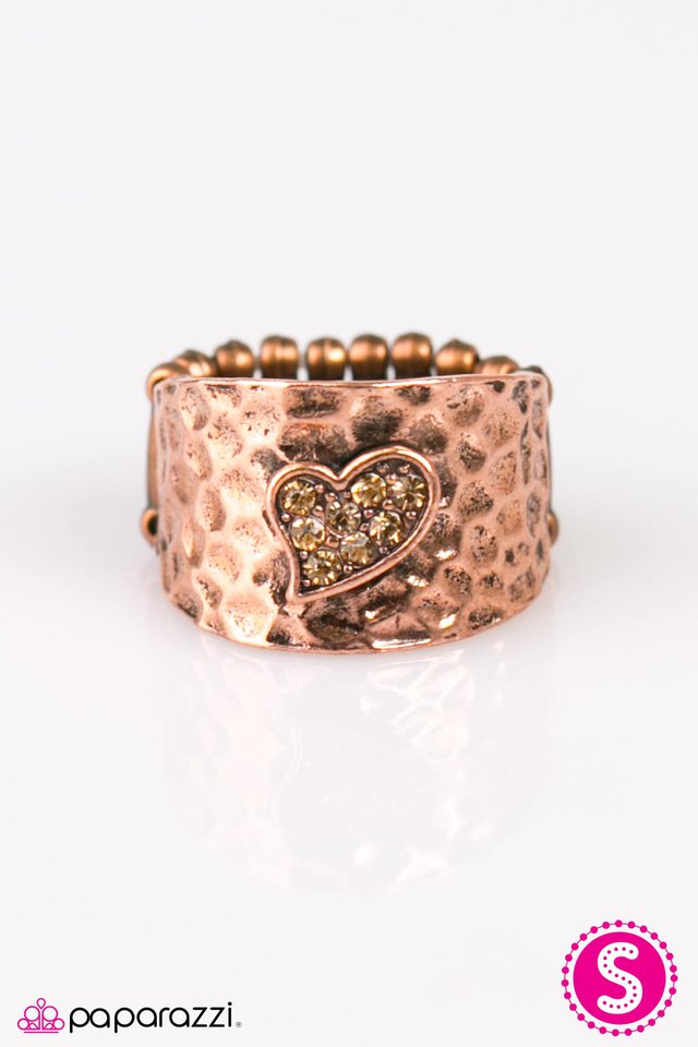 Paparazzi ♥ March To Your Own HEART Beat - Copper ♥ Ring