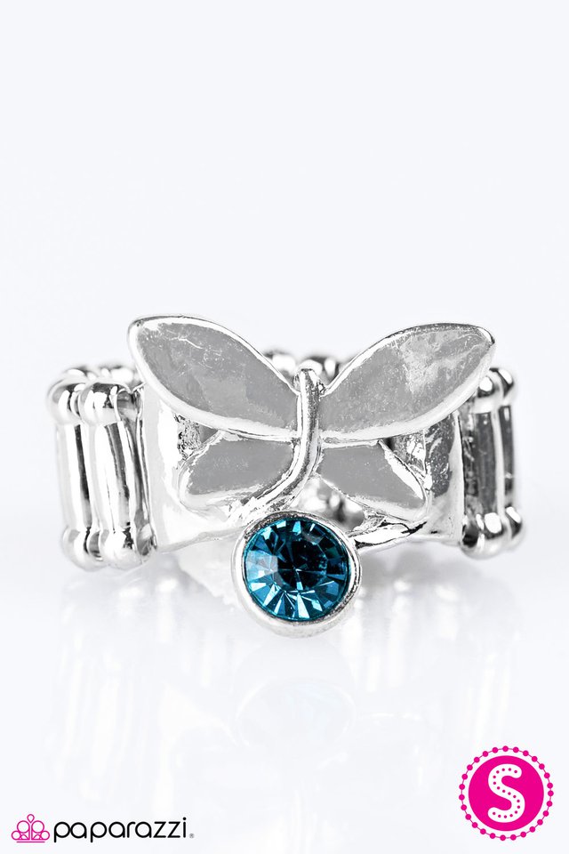 Paparazzi ♥ Butterfly Fly By - Blue ♥ Ring