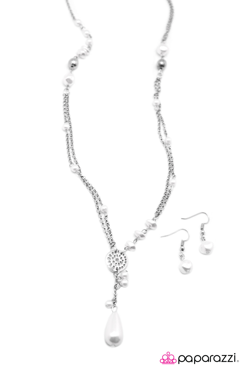 Paparazzi ♥ Always Classy - White ♥  Necklace