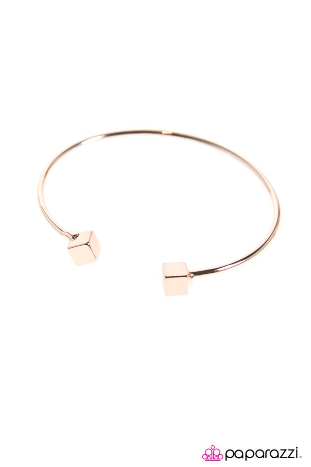 Paparazzi ♥ Block Party - Rose Gold ♥ Bracelet