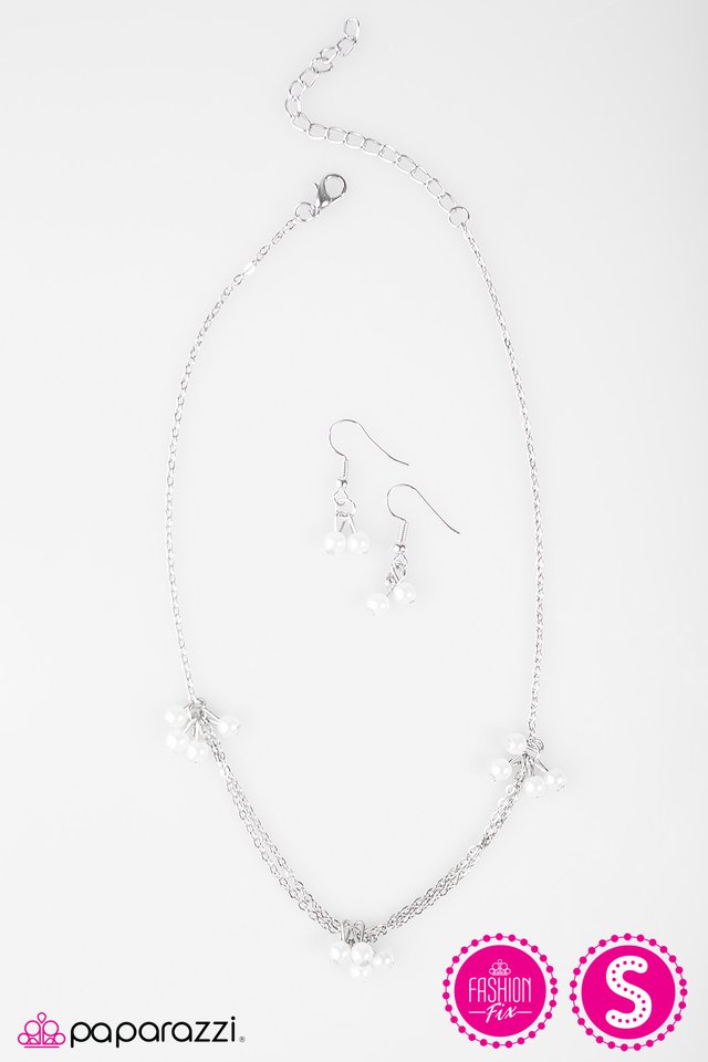 Paparazzi ♥ Modest Intentions - White ♥ Necklace